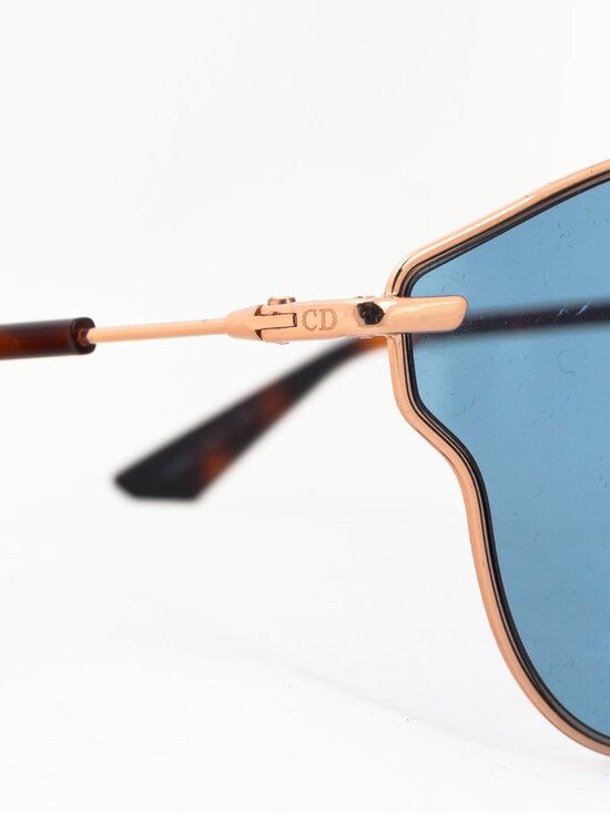 Christian Dior DiorSoRealPop Gold-Copper, Havana, & Blue Sunglasses - Picture 7 of 12